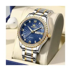 Mens Luxury Stainless Steel Watches Big Face Gold Men_4