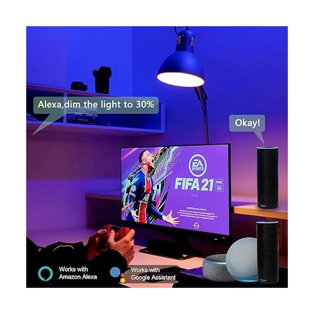 Dalattin Tuya Bombilla LED inteligente bombillas WiFi_3