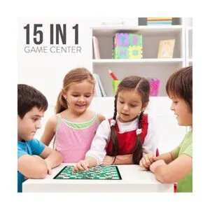 Juego de mesa 15 en 1 tablero con detalles en madera_2