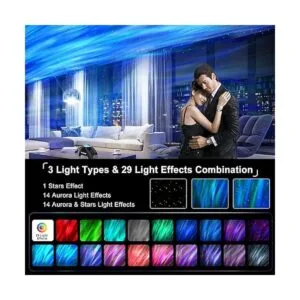Northern Lights Aurora Proyector para dormitorio con_2