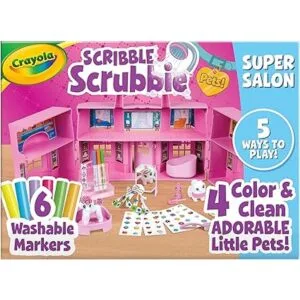 Crayola Scribble Scrubbie Pets Super Salón color juguete_6