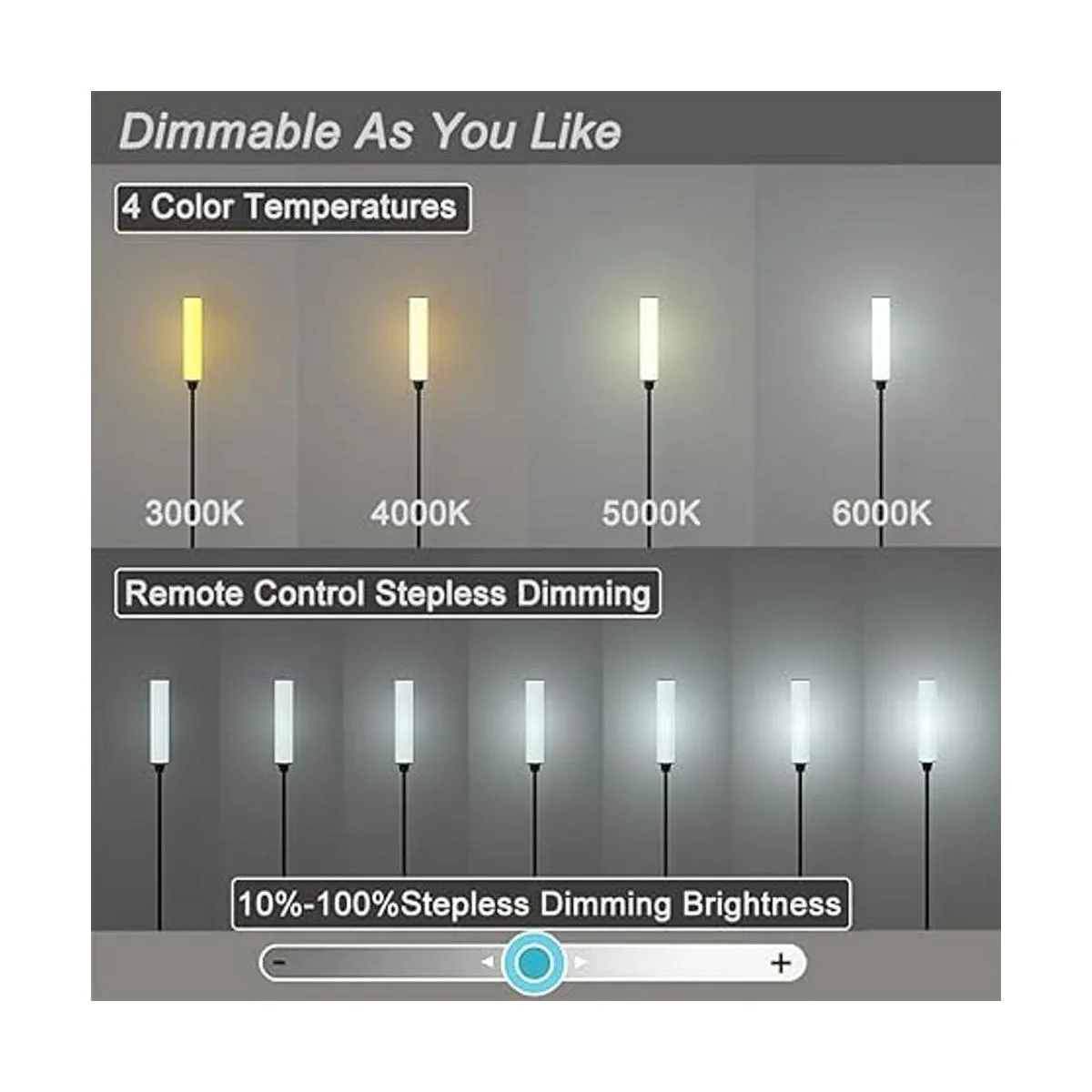 Lámpara de pie con control remoto lámparas de pie_3
