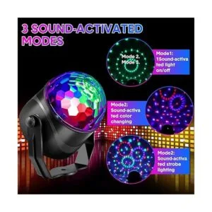Paquete de 6 luces de fiesta de discoteca RGB DJ lámpara_2