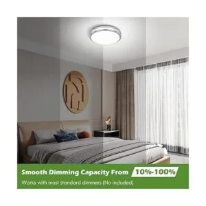 Paquete de 2 lámparas de techo LED de 36 W equivalente a_4