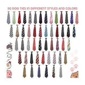 50 corbatas para el cuello de perro a granel corbatas_4