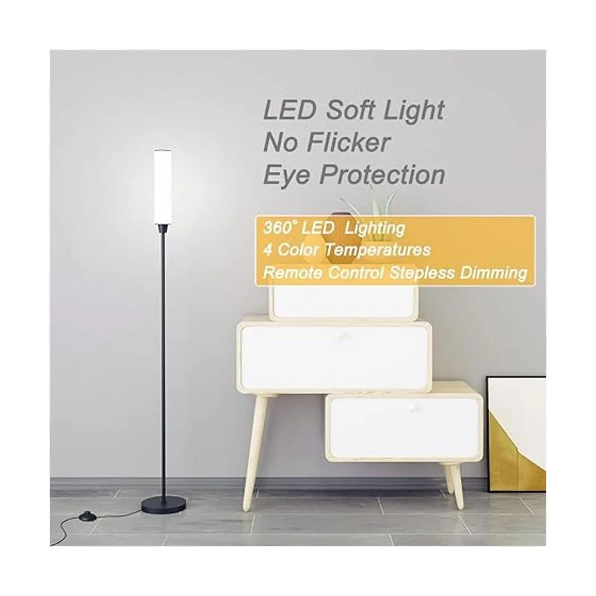 Lámpara de pie con control remoto lámparas de pie_4