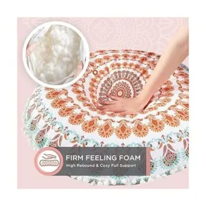 Codi Cojines de suelo de meditación asiento redondo_3