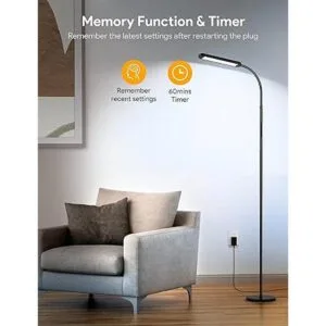 MediAcous Lámpara de pie LED con control remoto 5_5