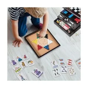 Juego de mesa 15 en 1 tablero con detalles en madera_3