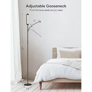 MediAcous Lámpara de pie LED con control remoto 5_4