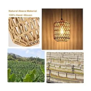 Eyassi Lámpara colgante enchufable con bombilla LED_4