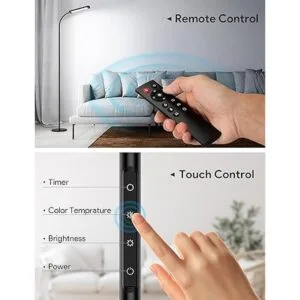 MediAcous Lámpara de pie LED con control remoto 5_3