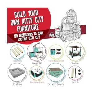 Kitty City Claw Indoor Mega Kit Cat Furniture Corrugate_3