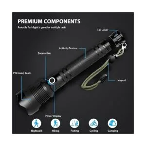 Lylting Linternas LED recargables de alto lúmenes 90000_7