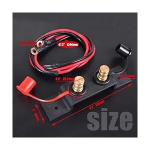 Goldfire UTV Terminales de batería de coche con poste de_6