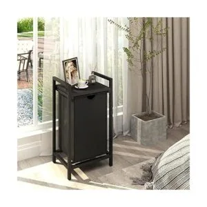 Cesta de lavandería de dos colores con bolsa de lavandería_4