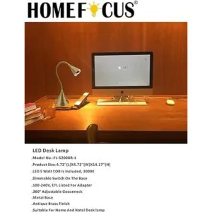 HomeFocus Lámpara LED de escritorio con regulación táctil_2