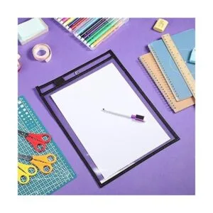 50 piezas de bolsillos de borrado en seco fundas de_7