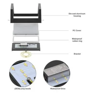 Sytmhoe Aplique de pared para exteriores 24 W 5000 K_2