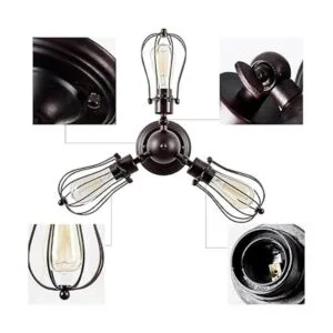 Luling Lámpara de techo vintage industrial candelabros_6