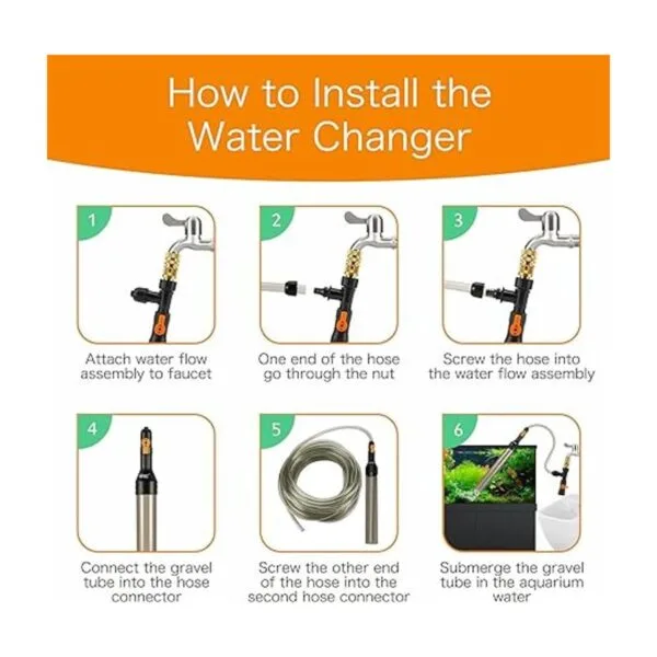 hygger Kit de cambiador de agua para acuario limpiador_5