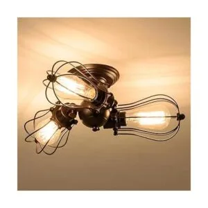 Luling Lámpara de techo vintage industrial candelabros_2