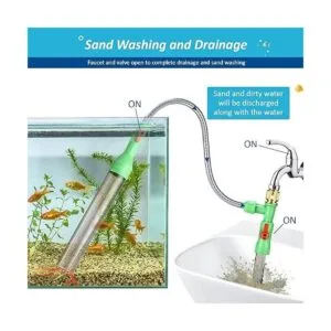 ZZM Herramientas de limpieza de peceras kit cambiador de_5