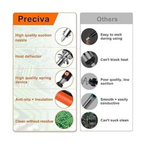 Preciva 929DV Aspirador eléctrico de soldadura de hierro_6