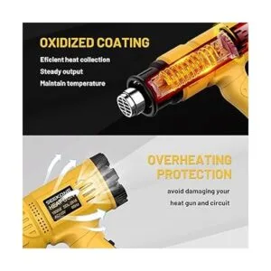 SEEKONE Heat Gun 1800W Heavy Duty Hot Air Gun Kit With_4