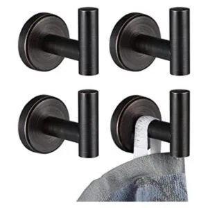 JQK Gancho para toallas de baño bronce aceitado acero_1