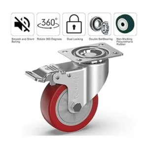 GBL Ruedas giratorias resistentes de 4 pulgadas con_2