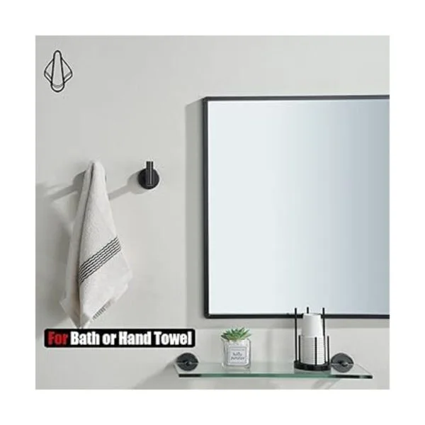 JQK Gancho para toallas de baño bronce aceitado acero_4