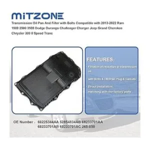 MITZONE Transmission Oil Pan with Bolts Compatible with_2