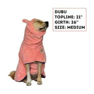 DERPYCHAPPY Derpy Chappy Toalla de baño para perro bata_4