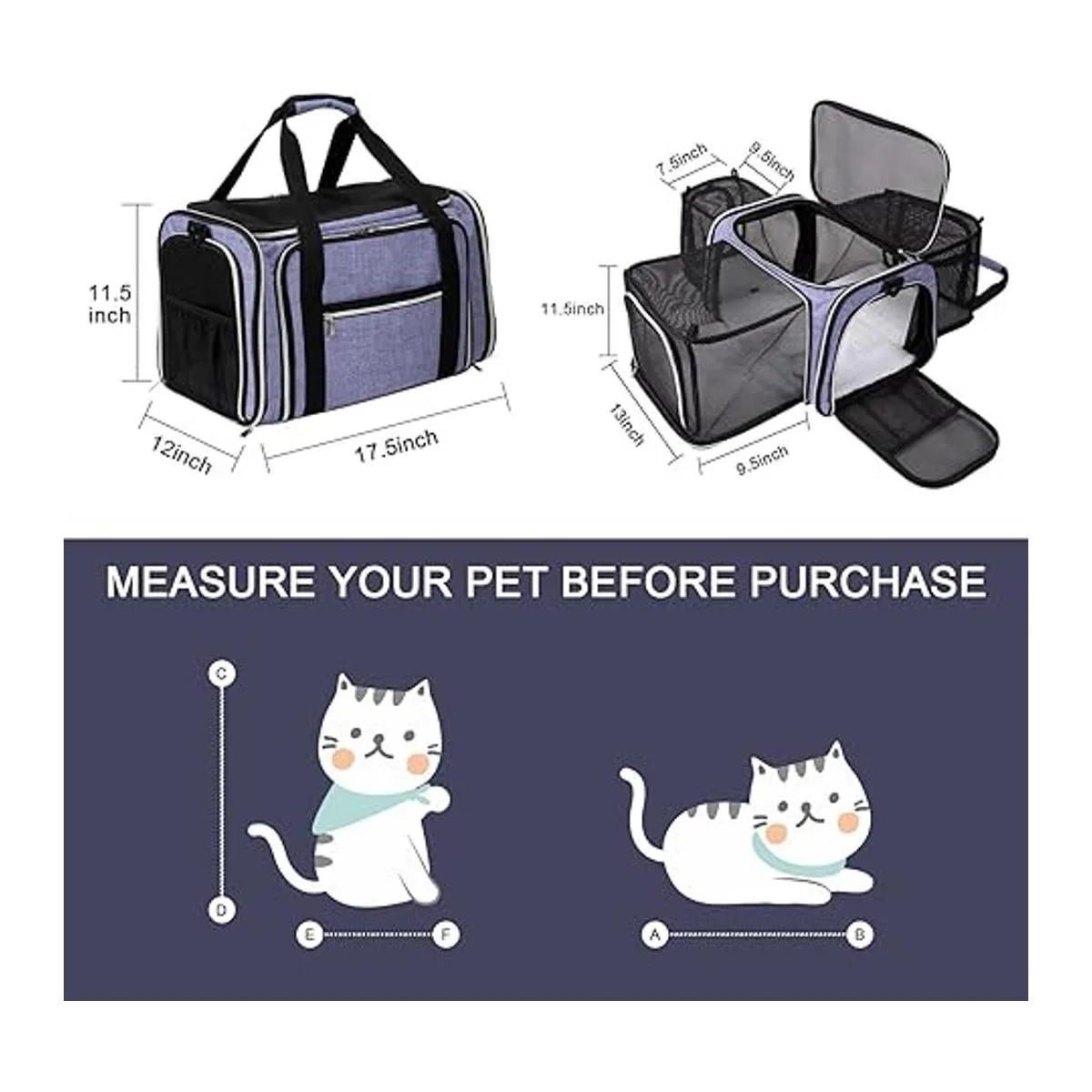 BAGLHER Bolsa de transporte para gatos aprobada por_2