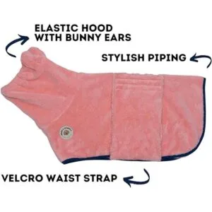 DERPYCHAPPY Derpy Chappy Toalla de baño para perro bata_2