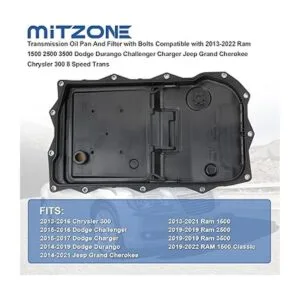 MITZONE Transmission Oil Pan with Bolts Compatible with_3