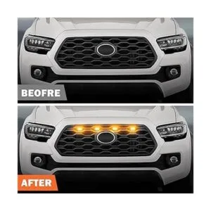 Luces LED de parrilla mejoradas 4 piezas compatibles con_2