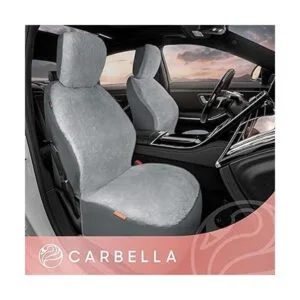 Carbella Aspen Fundas de asiento de piel de oveja gris_3