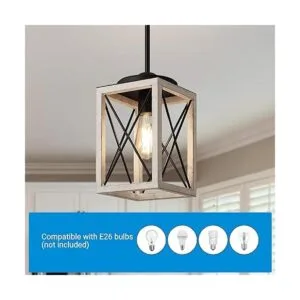 DEWENWILS Lámpara colgante lámparas colgantes de metal_5