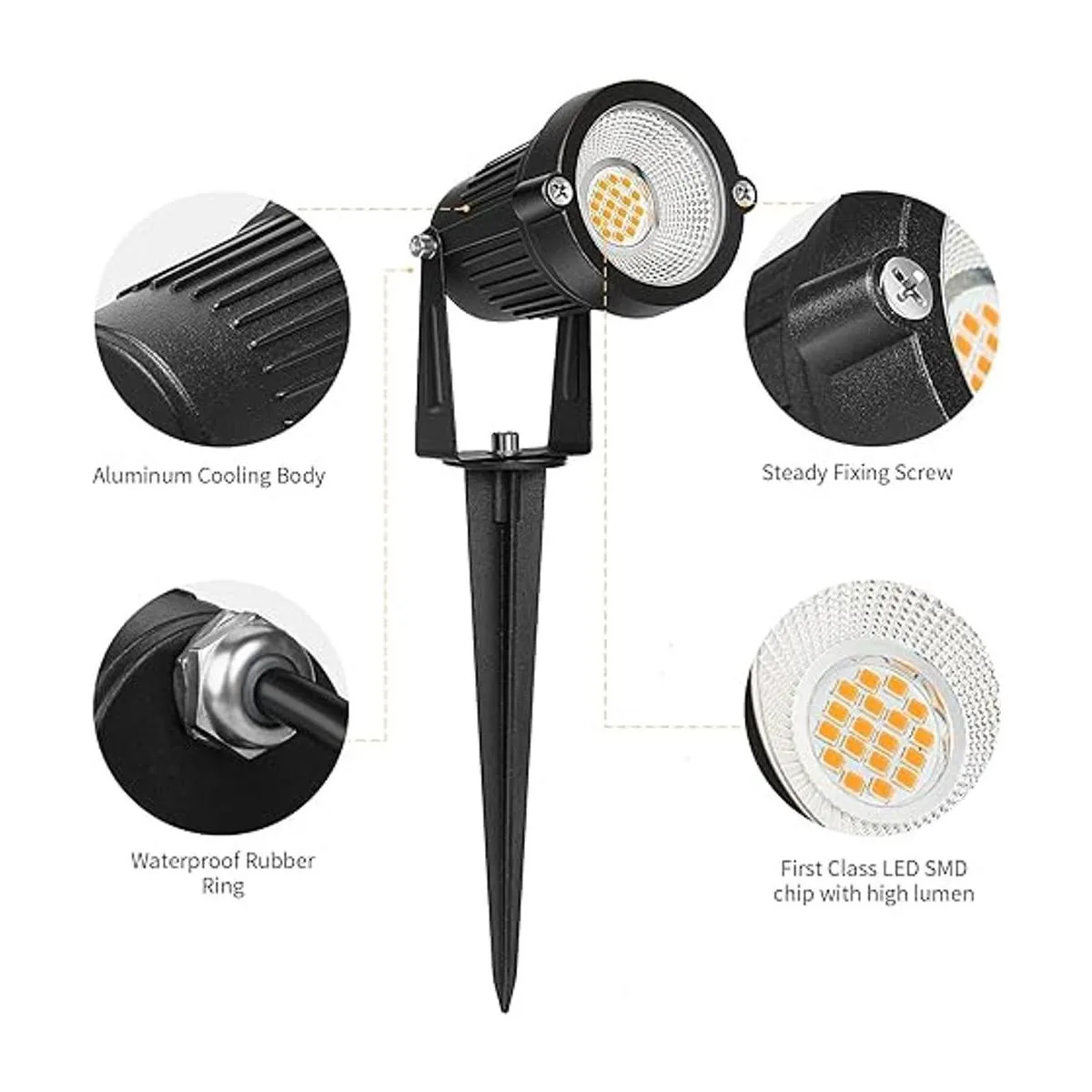 Luces de paisaje de bajo voltaje para exteriores 7 W 700_4