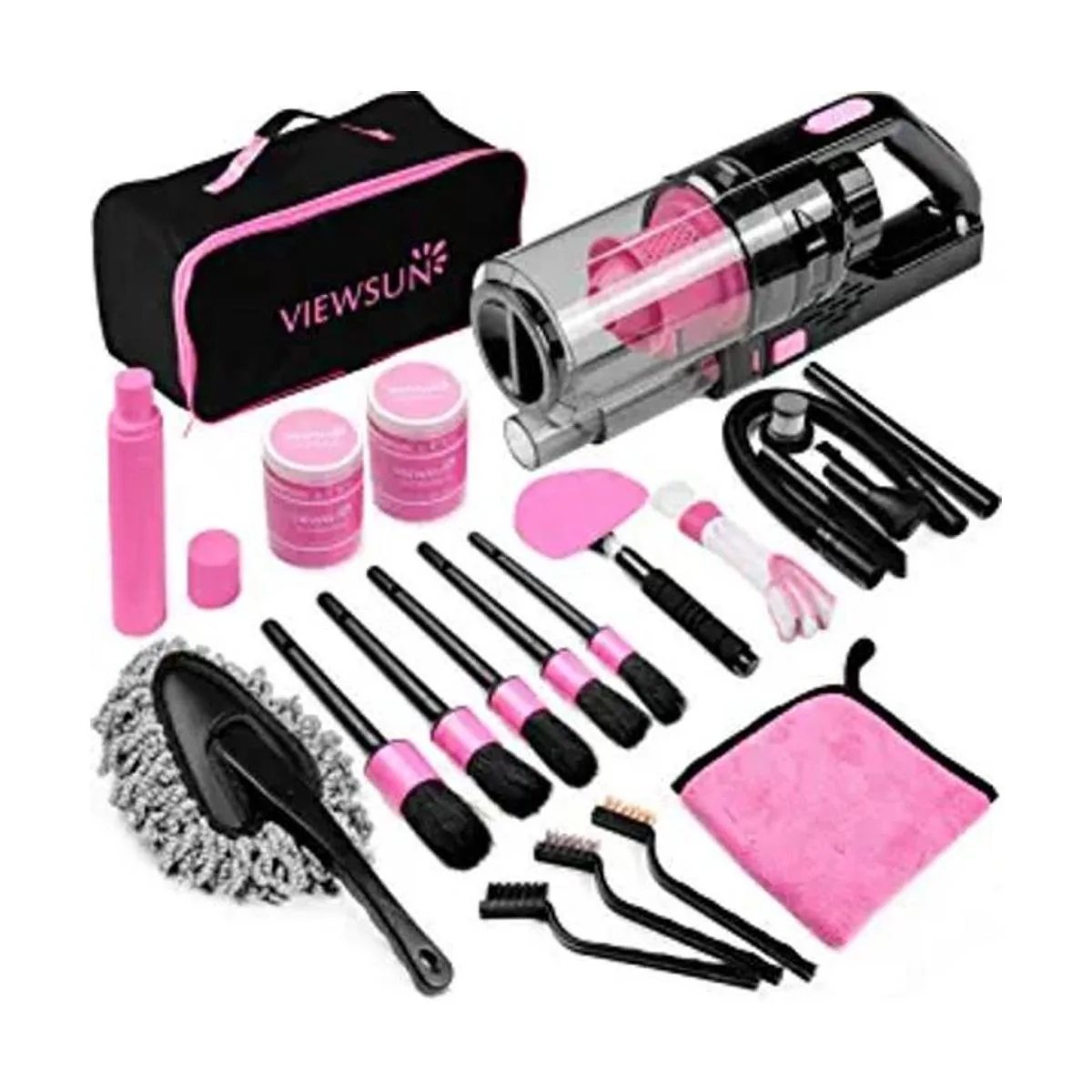 Viewsun Kit de limpieza de automóvil kit de detalles de_1