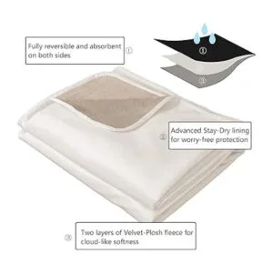 Ameritex Manta reversible para mascotas terciopelo 100_4