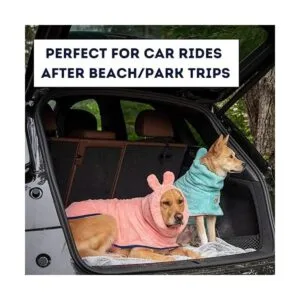 DERPYCHAPPY Derpy Chappy Toalla de baño para perro bata_5