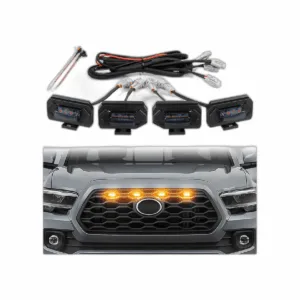 Luces LED de parrilla mejoradas 4 piezas compatibles con_1