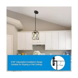 DEWENWILS Lámpara colgante lámparas colgantes de metal_6