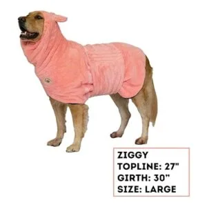 DERPYCHAPPY Derpy Chappy Toalla de baño para perro bata_3