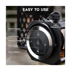 ANERIMST Altavoz Bluetooth para exteriores impermeable con_4