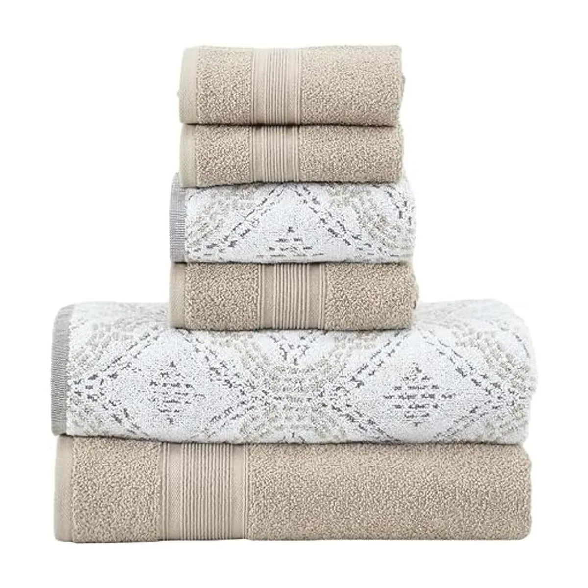 Modern Threads Capri Juego de 6 toallas de jacquard_1