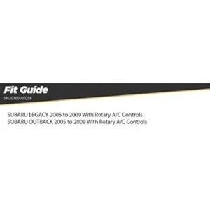 SCOSCHE SU2025B Kit de tablero estéreo para coche DIN_3